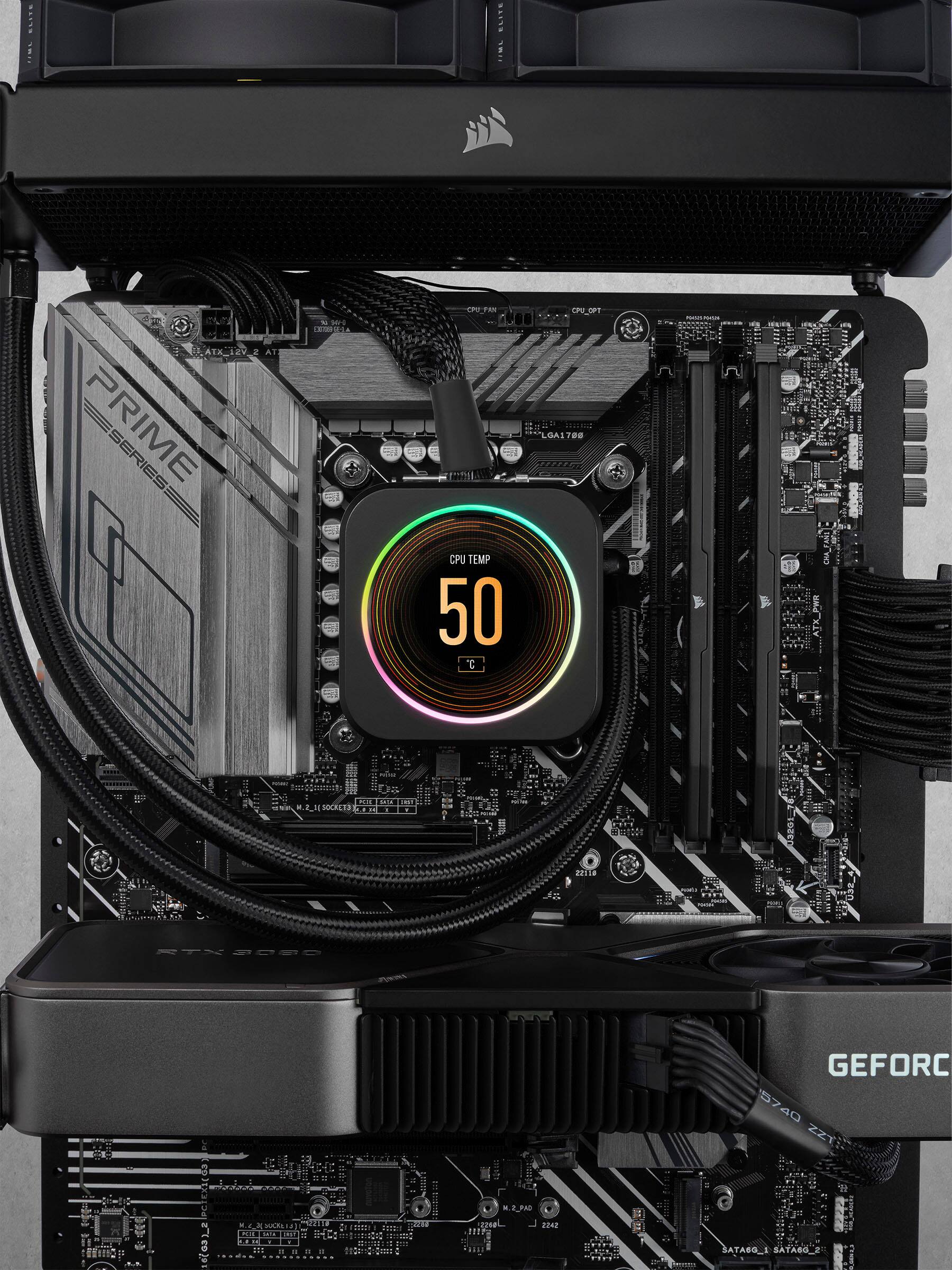 Alt View 13. CORSAIR - VENGEANCE 32GB (2x16GB) DDR5 6400MHz C32 UDIMM Desktop Memory - Black.