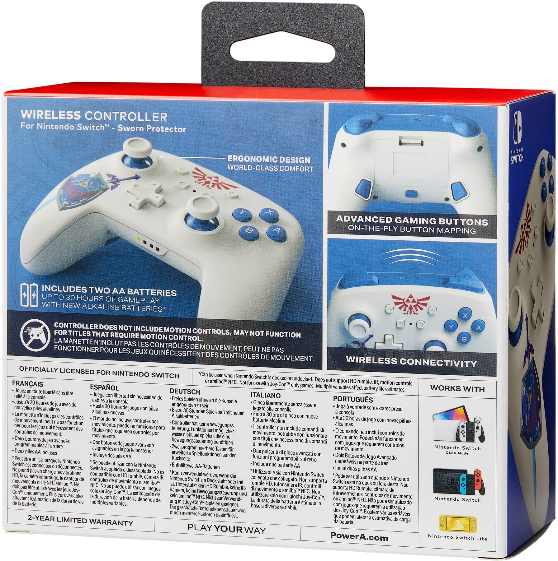 Alt View 19. PowerA - Wireless Controller for Nintendo Switch - Sworn Protector.