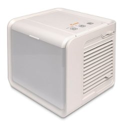 CRANE - Desktop Air Cooler & Humidifier - White - Front_Zoom