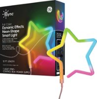 GE - Cync Smart Neon 10ft Shape Light with Dynamic Effects (1pk) - Full Color - Angle_Zoom