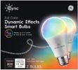 GE - Cync Dynamic Effects A19 Smart LED Bulb (2-Pack) - Full Color