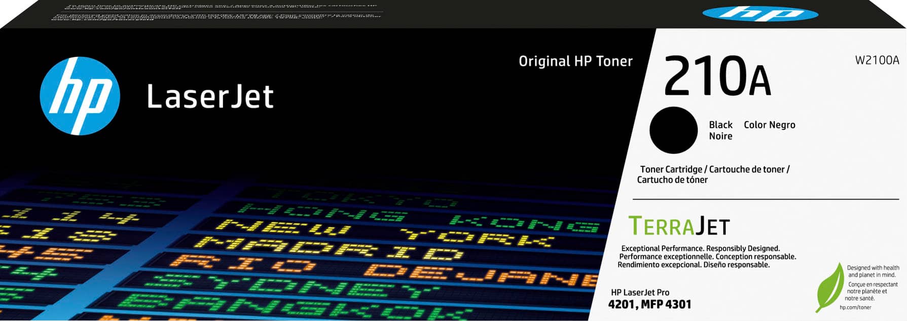 Front. HP - 210A Standard Capacity Toner Cartridge - Black.