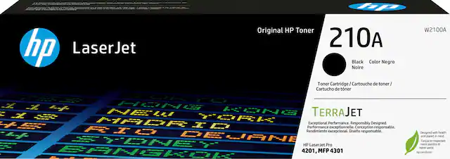 Front. HP - 210A Standard Capacity Toner Cartridge - Black.