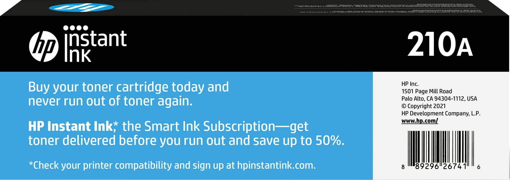 Alt View 12. HP - 210A Standard Capacity Toner Cartridge - Black.