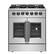 Front. Forno Appliances - Galiano 4.32 Cu. Ft. Freestanding Dual Fuel Range with French Doors and Convection Oven - Stainless Steel.