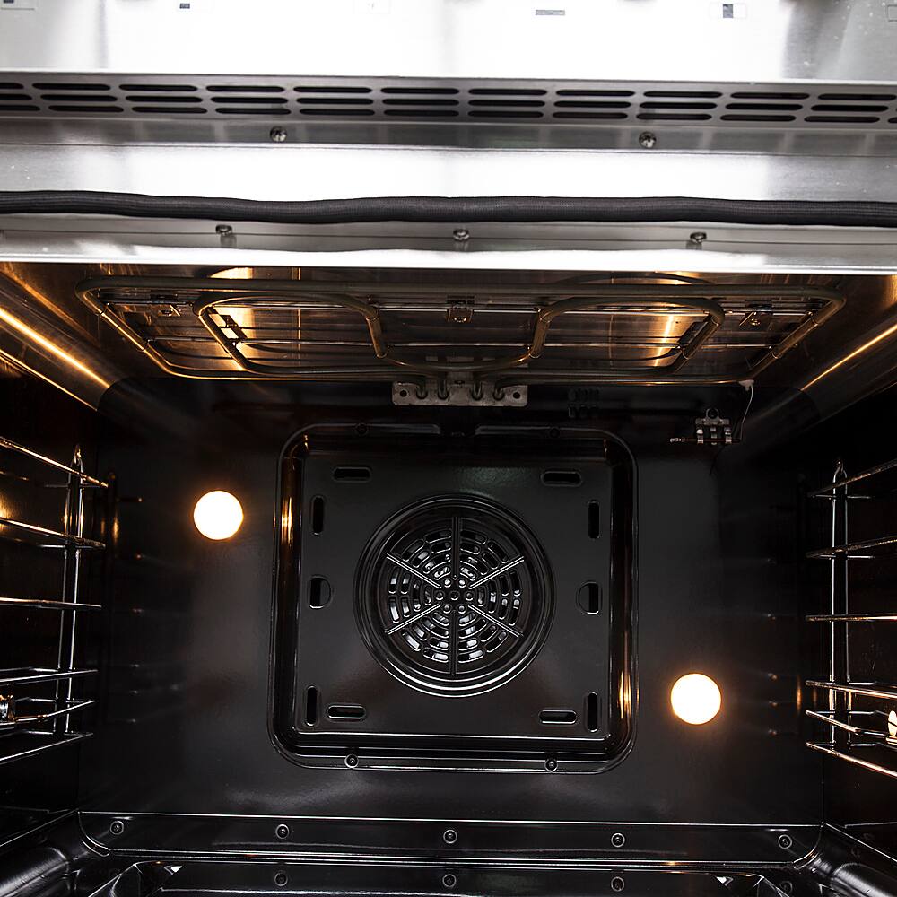 Alt View 16. Forno Appliances - Galiano 4.32 Cu. Ft. Freestanding Dual Fuel Range with French Doors and Convection Oven - Stainless Steel.