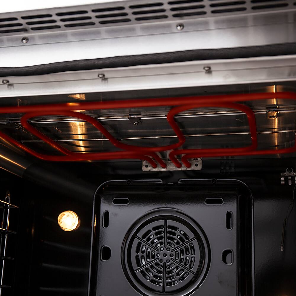 Alt View 19. Forno Appliances - Galiano 4.32 Cu. Ft. Freestanding Dual Fuel Range with French Doors and Convection Oven - Stainless Steel.