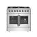 Front. Forno Appliances - Galiano 5.36 Cu. Ft. Freestanding Dual Fuel Range with French Doors and Convection Oven - Stainless Steel.