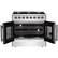 Alt View 1. Forno Appliances - Galiano 5.36 Cu. Ft. Freestanding Dual Fuel Range with French Doors and Convection Oven - Stainless Steel.
