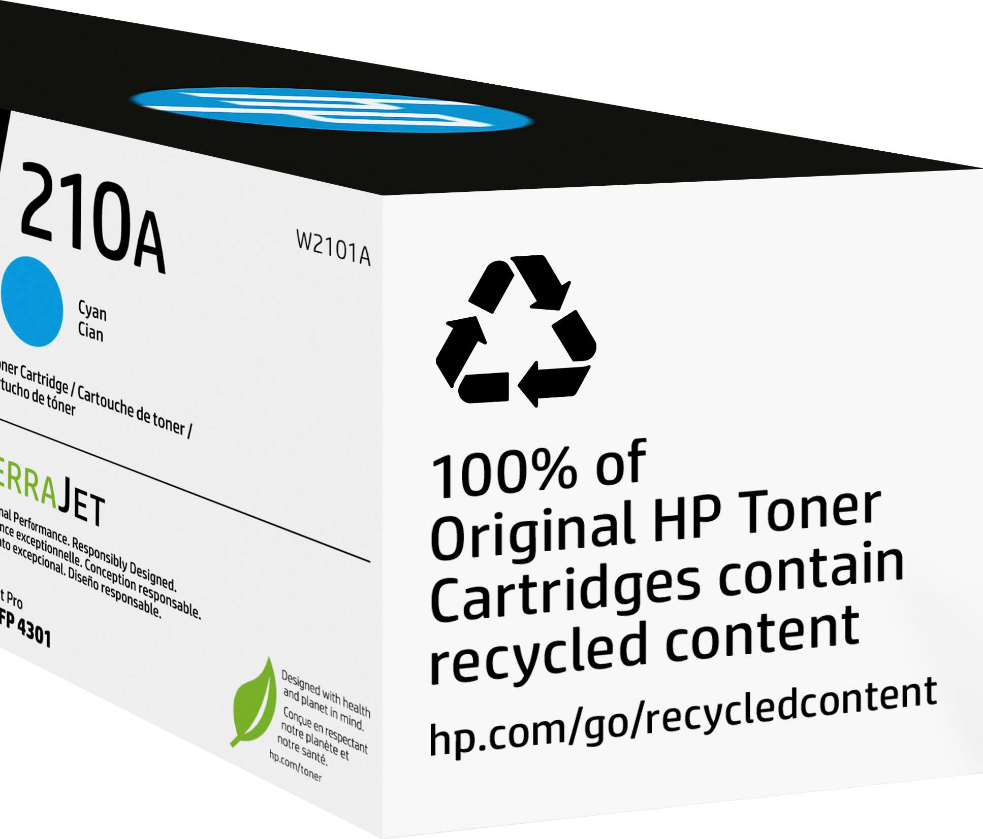 Alt View 11. HP - 210A Standard Capacity Toner Cartridge - Cyan.