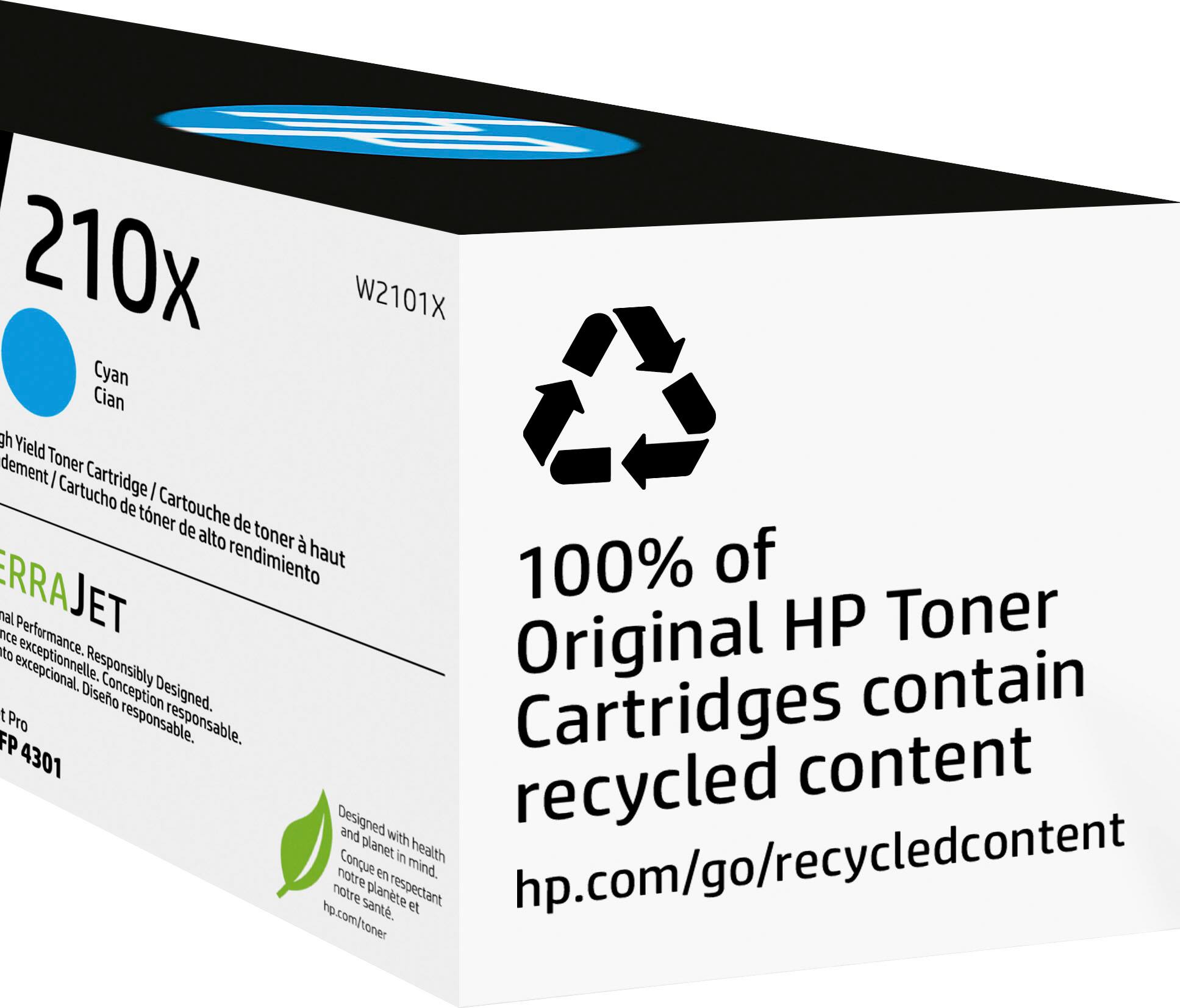 Alt View 11. HP - 210X High-Yield Capacity Toner Cartridge - Cyan.