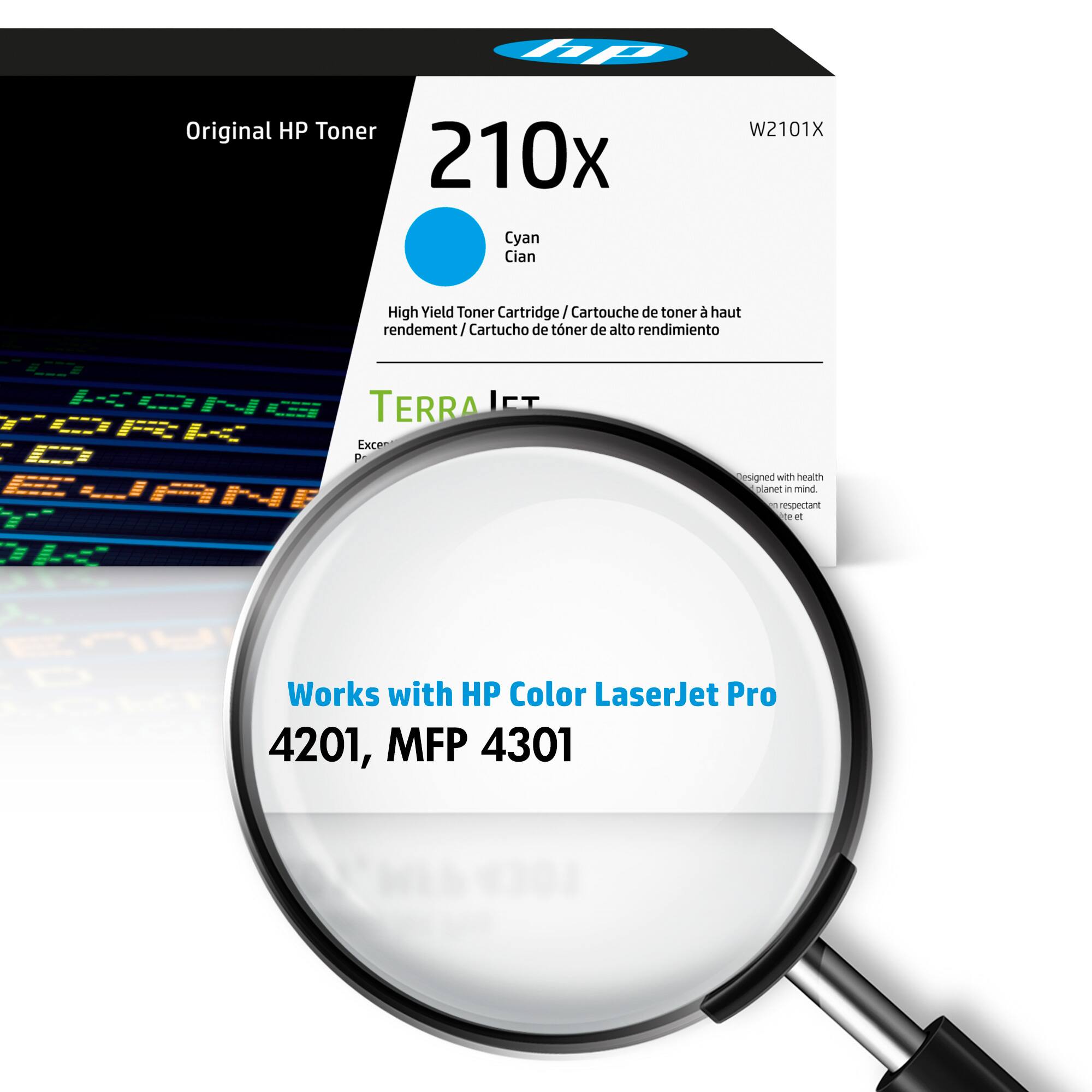 Alt View 1. HP - 210X High-Yield Capacity Toner Cartridge - Cyan.