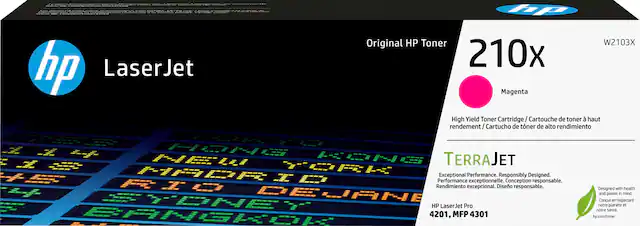 Front. HP - 210X High-Yield Capacity Toner Cartridge - Magenta.