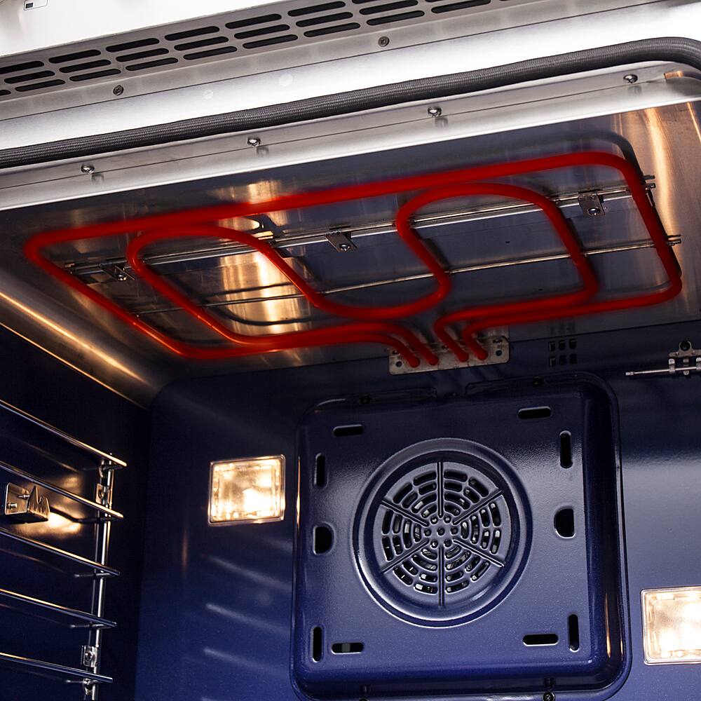 Alt View 17. Forno Appliances - Capriasca 4.32 Cu. Ft. Freestanding Dual Fuel Range with French Doors and Convection Oven - Stainless Steel.