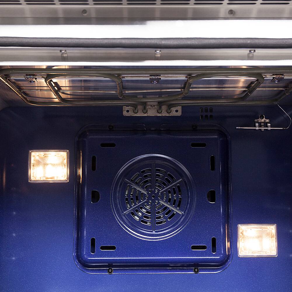 Alt View 18. Forno Appliances - Capriasca 4.32 Cu. Ft. Freestanding Dual Fuel Range with French Doors and Convection Oven - Stainless Steel.