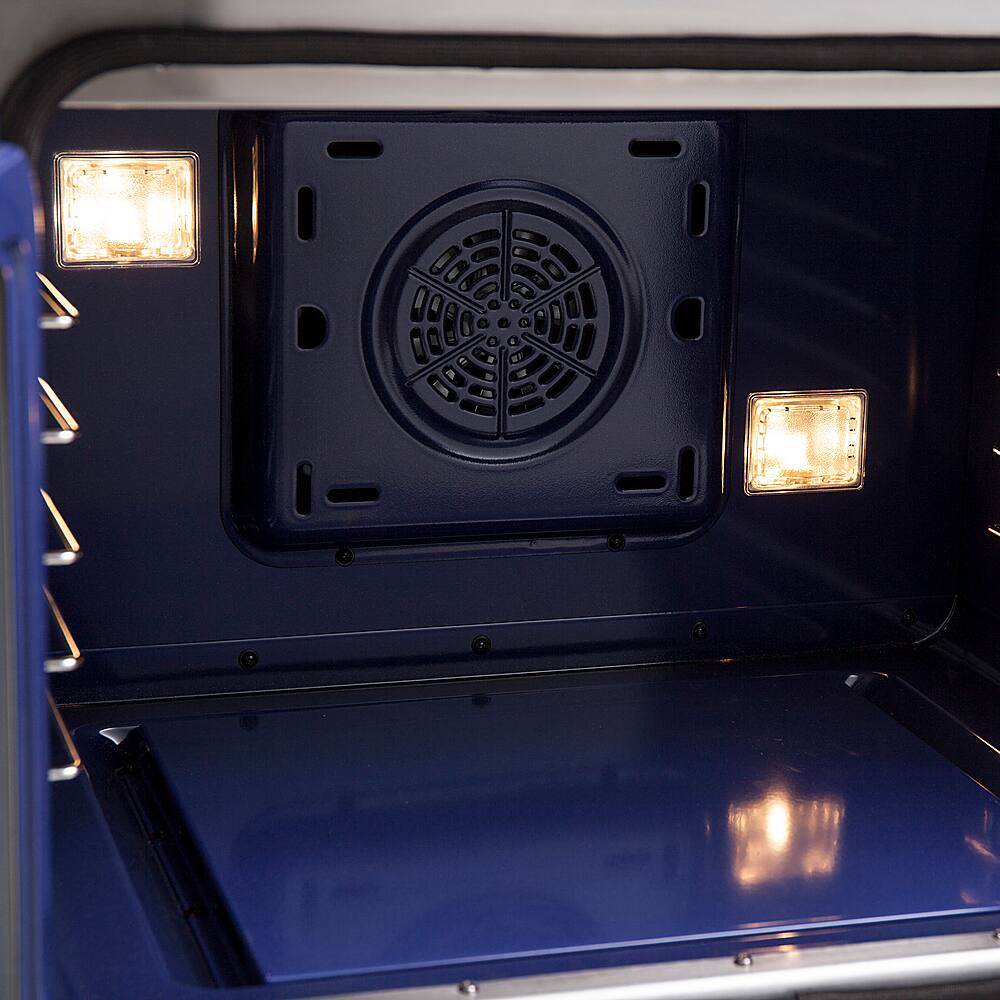 Alt View 20. Forno Appliances - Capriasca 4.32 Cu. Ft. Freestanding Dual Fuel Range with French Doors and Convection Oven - Stainless Steel.