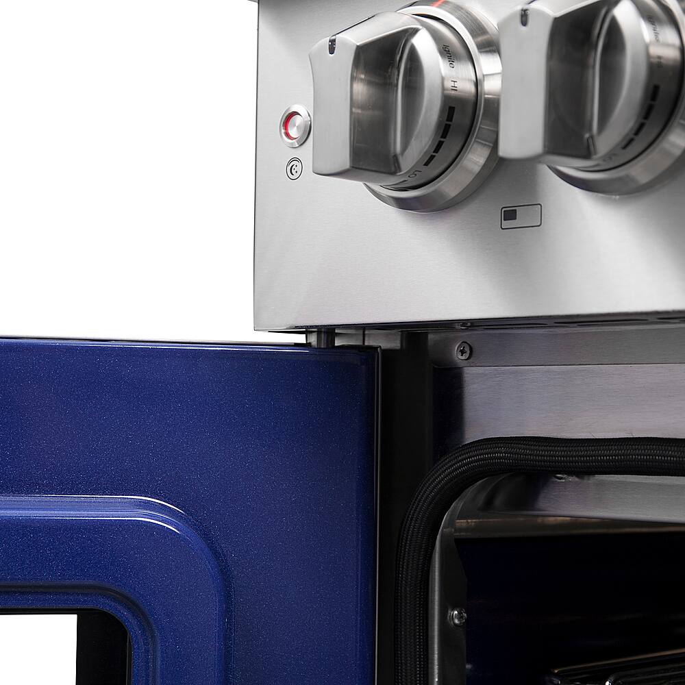 Alt View 21. Forno Appliances - Capriasca 4.32 Cu. Ft. Freestanding Dual Fuel Range with French Doors and Convection Oven - Stainless Steel.