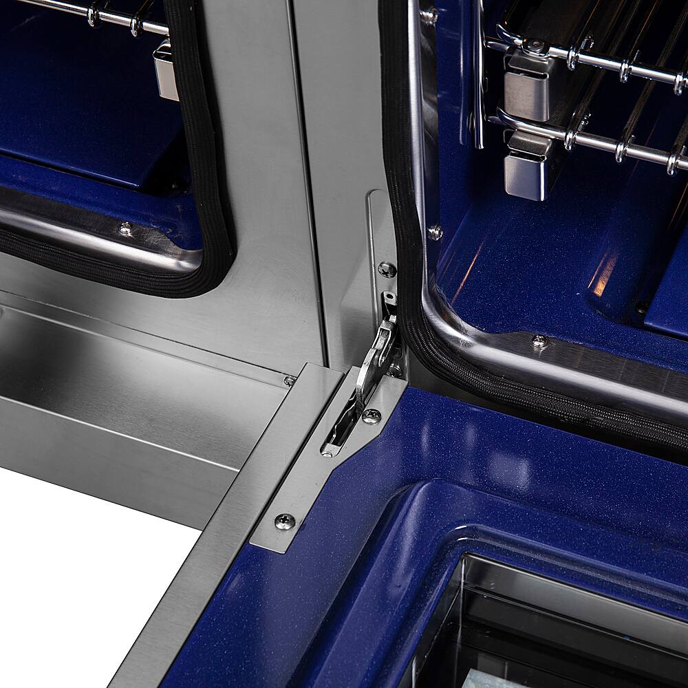 Alt View 24. Forno Appliances - Capriasca 6.58 Cu. Ft. Freestanding Double Oven Dual Fuel Range with Left Oven Swing Door - Stainless Steel.