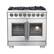 Front. Forno Appliances - Capriasca 5.36 Cu. Ft. Freestanding Dual Fuel Range with French Doors and Convection Oven - Stainless Steel.