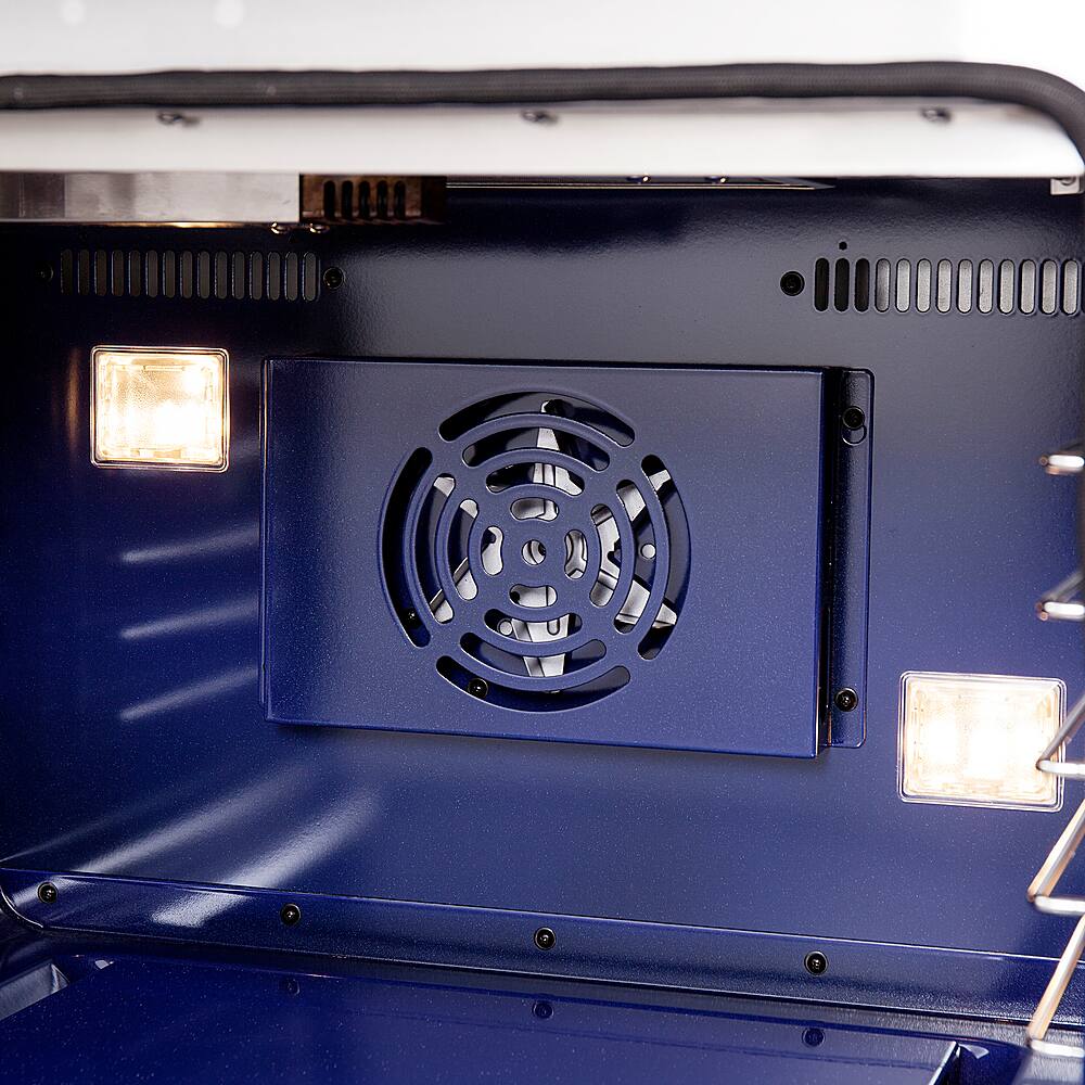 Alt View 22. Forno Appliances - Capriasca 4.32 Cu. Ft. Freestanding Gas Range with French Doors and LP Conversion - Silver.