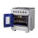 Alt View Zoom 2. Forno Appliances - Capriasca 4.32 Cu. Ft. Freestanding Gas Range with French Doors and LP Conversion - Silver.