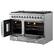 Alt View 1. Forno Appliances - Galiano 6.58 Cu. Ft. Freestanding Double Oven Dual Fuel Range with Left Swing Door and Air Fry Function - Stainless Steel.