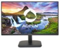 The image features a large AOPEN logo displayed on a computer monitor. The logo is prominently placed on the screen, making it the focal point of the image. The background of the image showcases a beautiful landscape with a waterfall, adding to the overall aesthetic of the scene.
