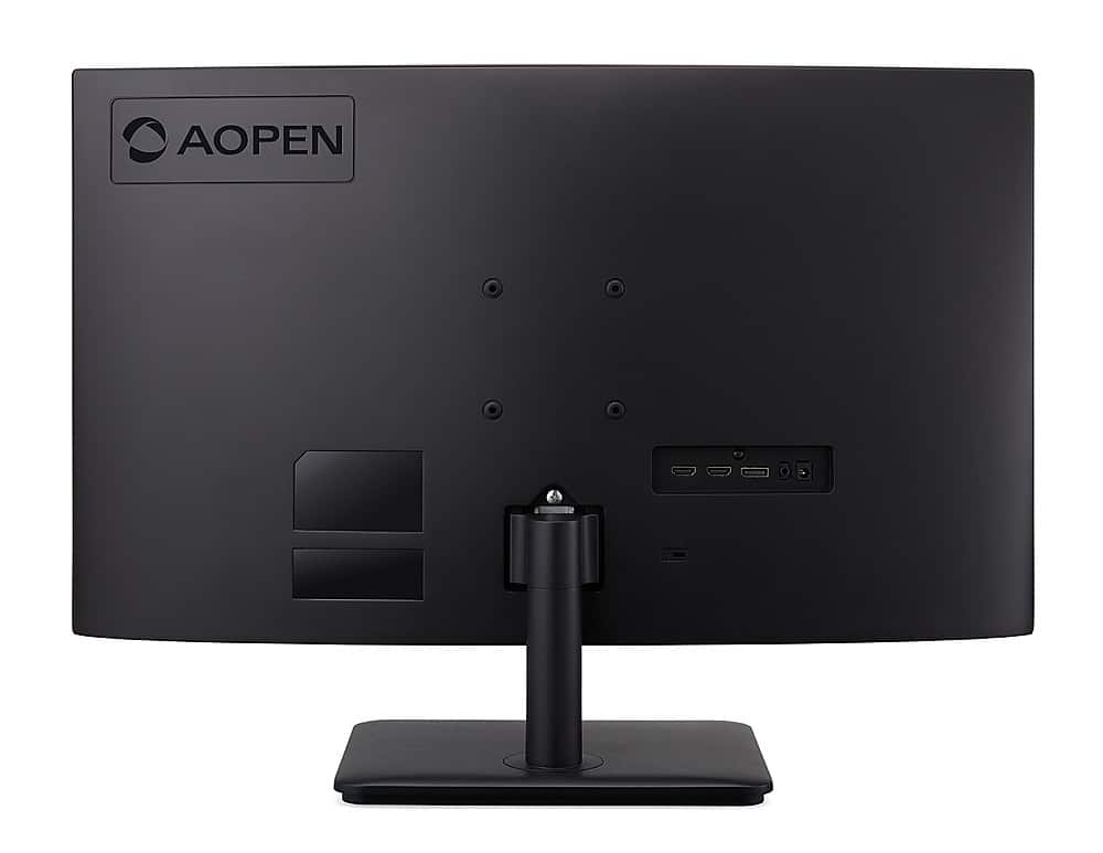 Back. Acer - AOPEN 27HC5R Vbiipx 27” LED FHD Curved FreeSync Monitor (DisplayPort, HDMI ) - Black.