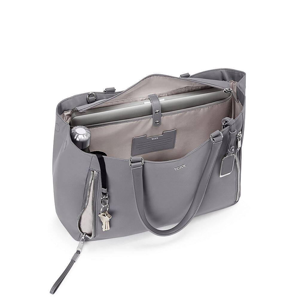 Angle View: TUMI - Voyageur Valetta Large Tote - Fog