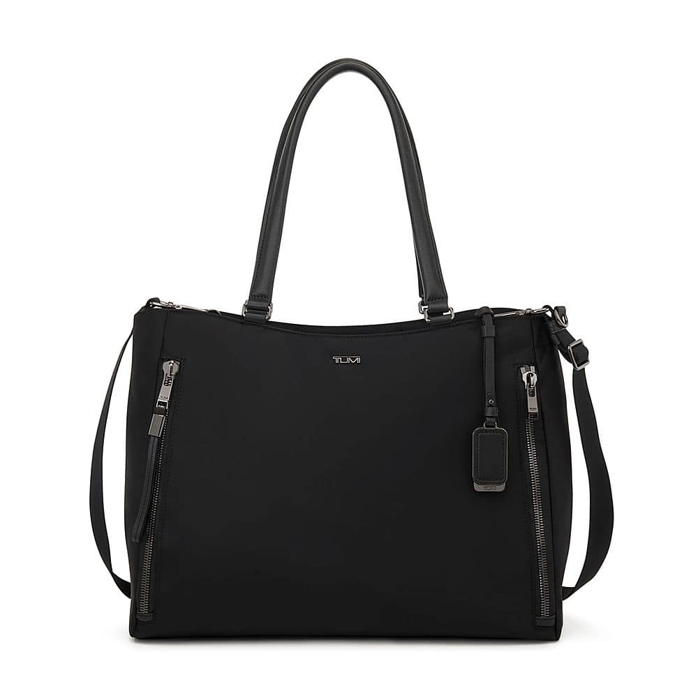 Front. TUMI - Voyageur Valetta Large Tote - Black/Gunmetal.