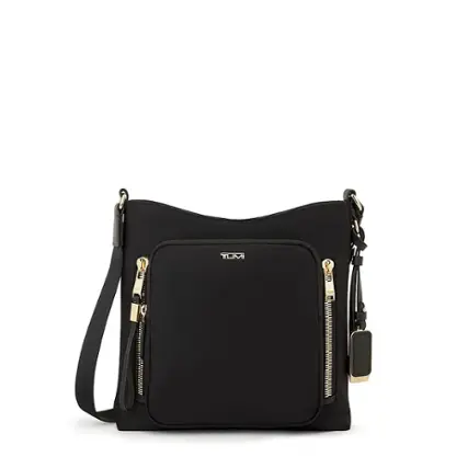 Front. TUMI - Voyageur Tyler Crossbody - Black/Gold.