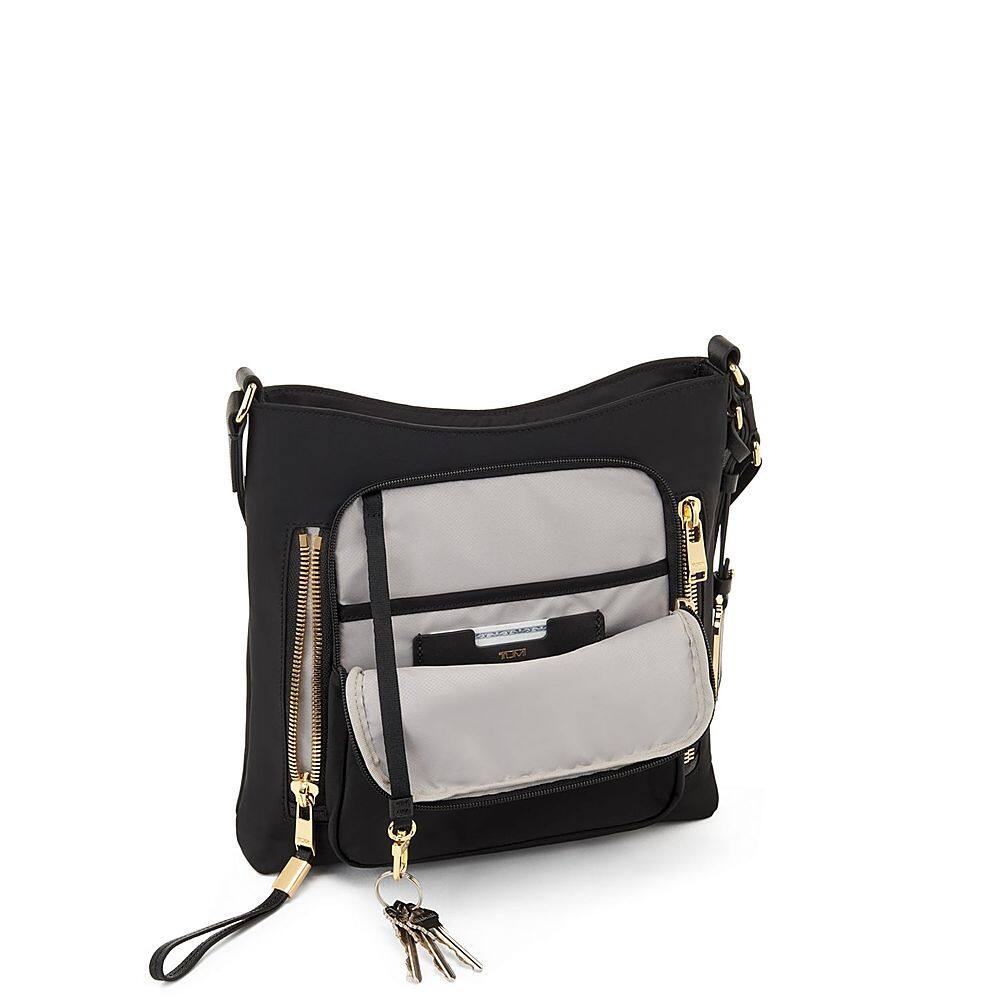 Left. TUMI - Voyageur Tyler Crossbody - Black/Gold.
