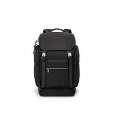 Front. TUMI - Alpha Bravo Expedition Flap Backpack - Black.