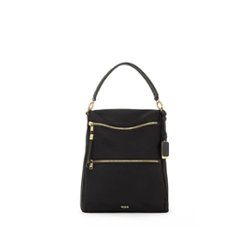 TUMI - Voyageur Leigh Backpack/Tote - Black/Gold - Front_Zoom
