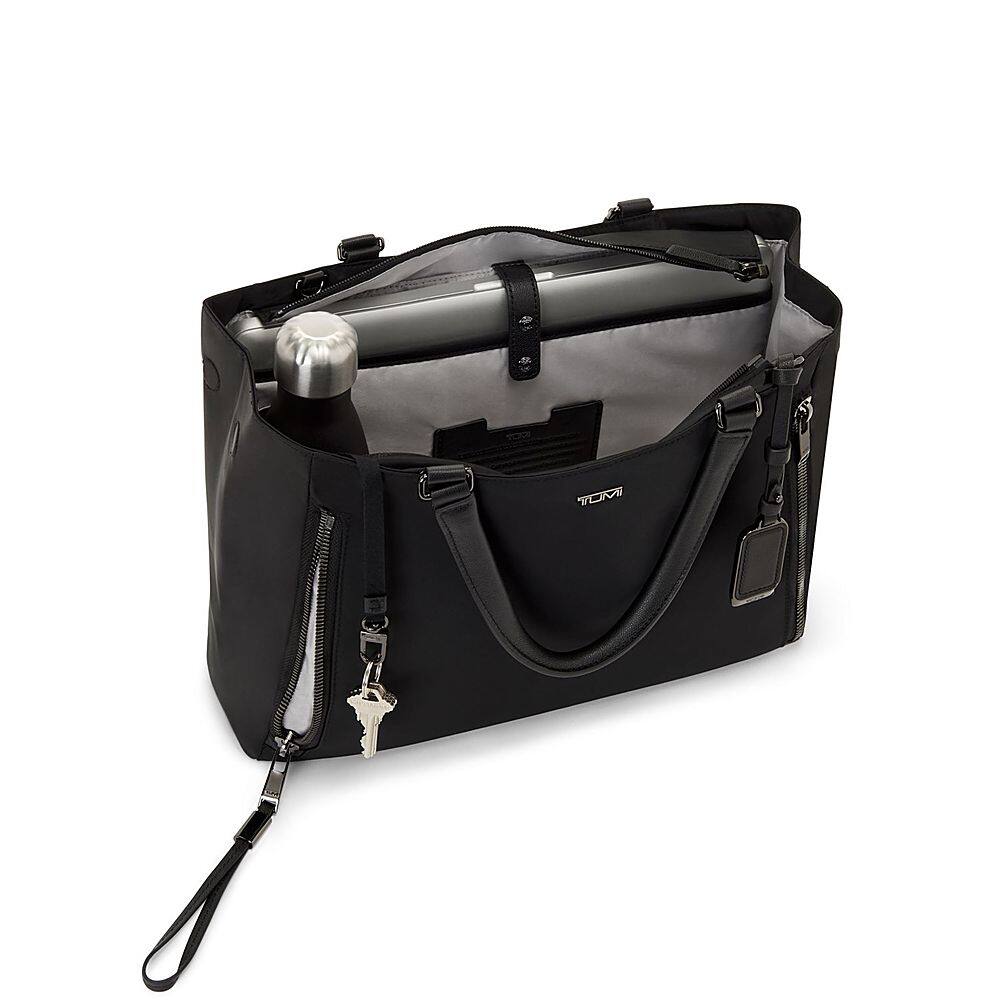 Angle. TUMI - Voyageur Valetta Medium Tote - Black/Gunmetal.