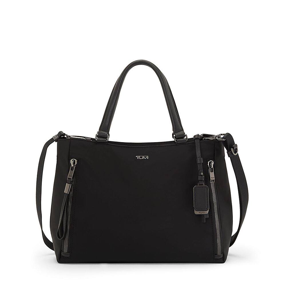 Front. TUMI - Voyageur Valetta Medium Tote - Black/Gunmetal.