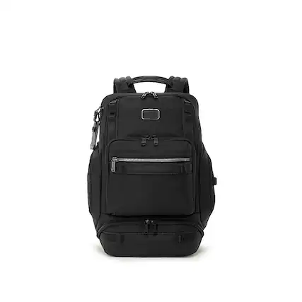 Front. TUMI - Alpha Bravo Renegade Backpack - Black.