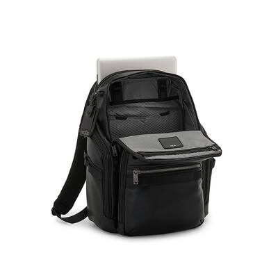 TUMI Alpha Bravo Search Backpack Black Leather TUMI Alpha Bravo Search Backpack Black Leather