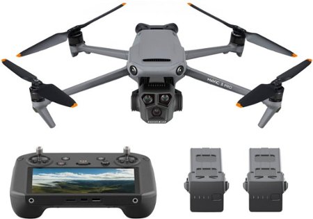 DJI - Mavic 3 Pro Fly More Combo Drone and RC Pro Remote Control with Built-in Screen - Gray