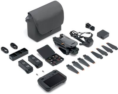 DJI - Mavic 3 Pro Fly More Combo Drone and RC Pro Remote Control with Built-in Screen - Gray