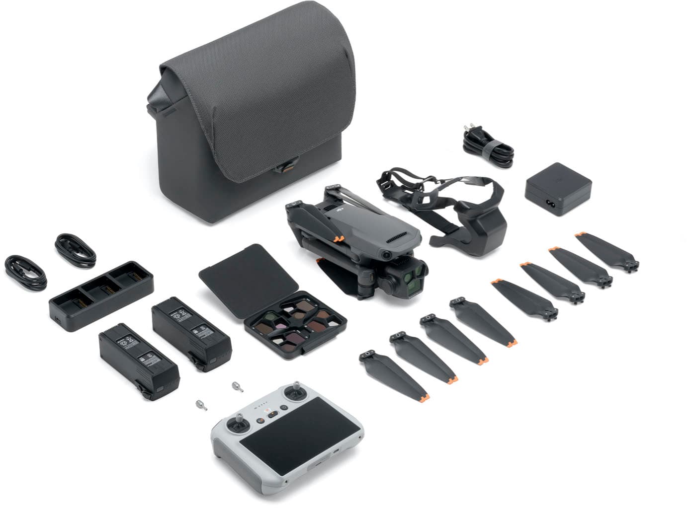 Alt View 14. DJI - Mavic 3 Pro Fly More Combo Drone and RC Remote Control with Built-in Screen - Gray.