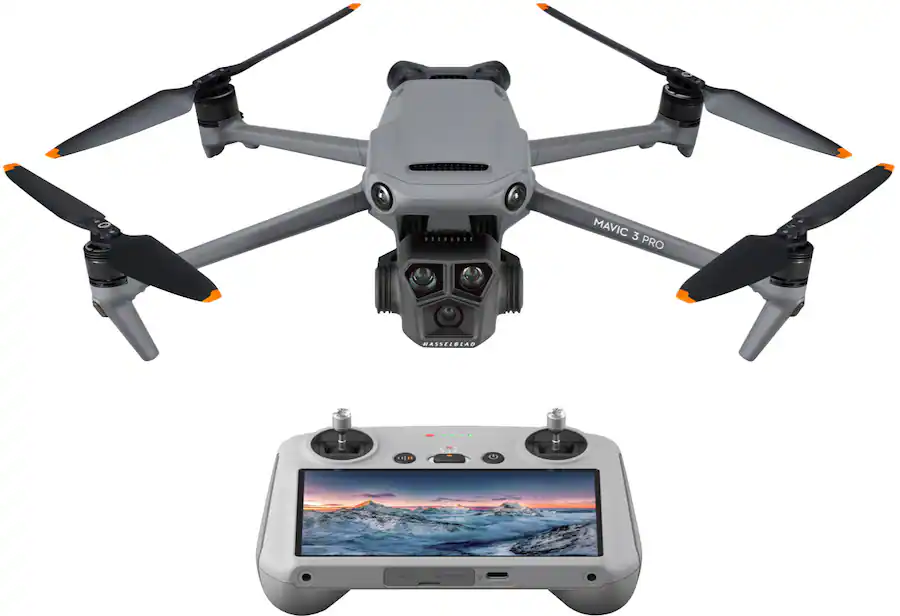 DJI Mavic Pro Drone and RC Remote Control with Built in Screen