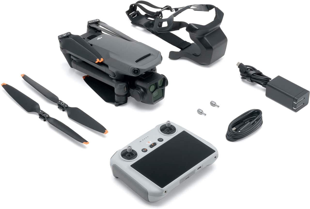 Alt View 14. DJI - Mavic 3 Pro Drone and RC Remote Control with Built-in Screen - Gray.