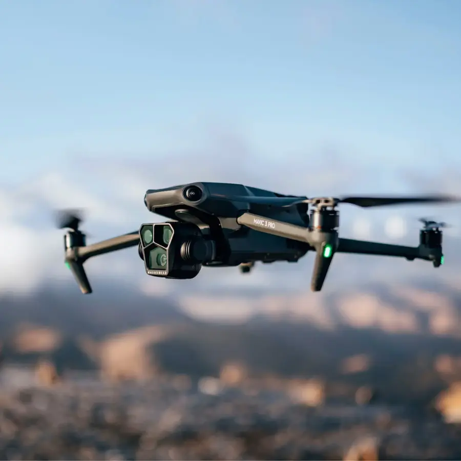 Alt View 16. DJI - Mavic 3 Pro Drone and RC Remote Control with Built-in Screen - Gray.