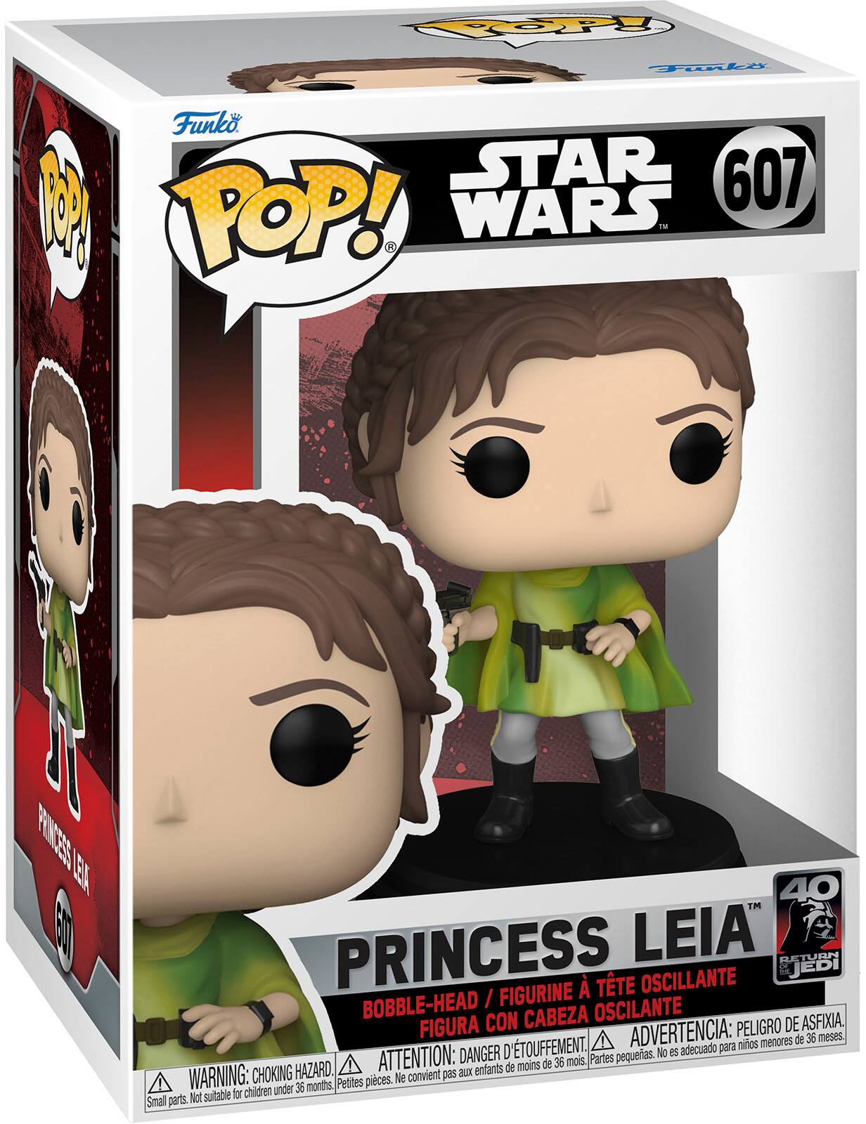 Angle. Funko - POP! Star Wars: Return of the Jedi 40th- Princess Leia.