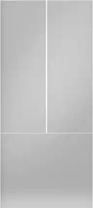 Front. Bertazzoni - Front Panel Kit for French Door Model REF36FDBZPNV - Stainless Steel.