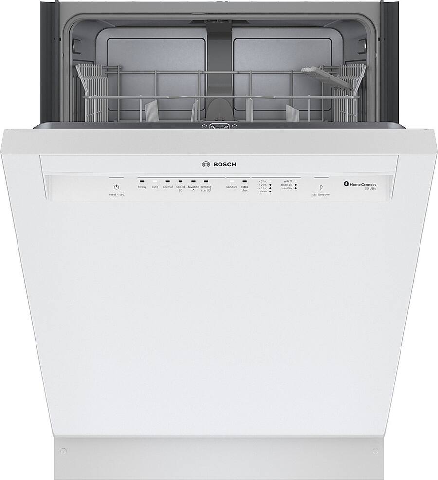 Bosch 100 Series 24" Front Control Smart Built In Hybrid Stainless ...