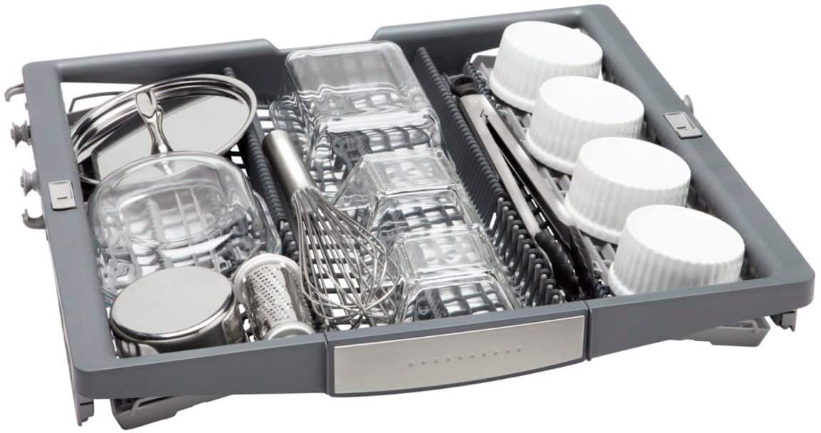 Alt View 12. Bosch - 500 Series 24" Top Control Smart Built-In Stainless Steel Tub Dishwasher with 3rd Rack and AutoAir, 44dBA - Stainless Steel.