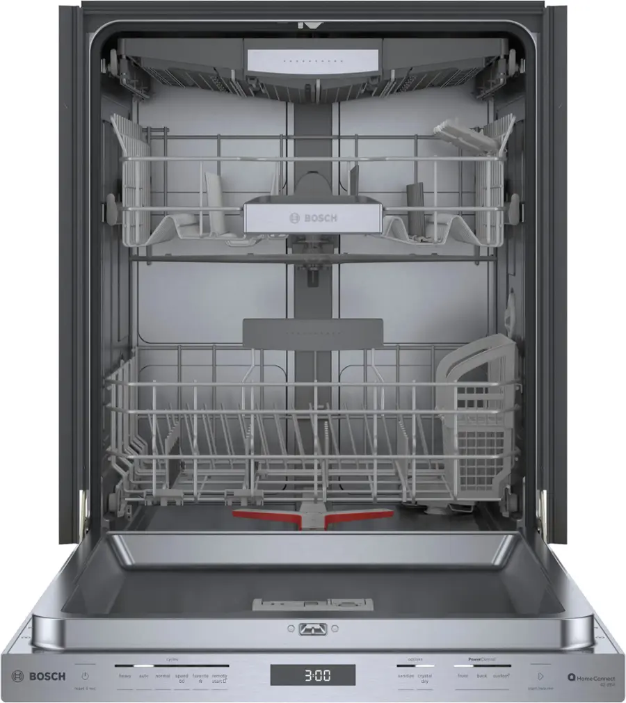 Alt View 2. Bosch - 800 Series 24 " Top Control Smart Built-In Stainless Steel Tub Dishwasher with 3rd Rack and CrystalDry, 42dBA - Stainless Steel.