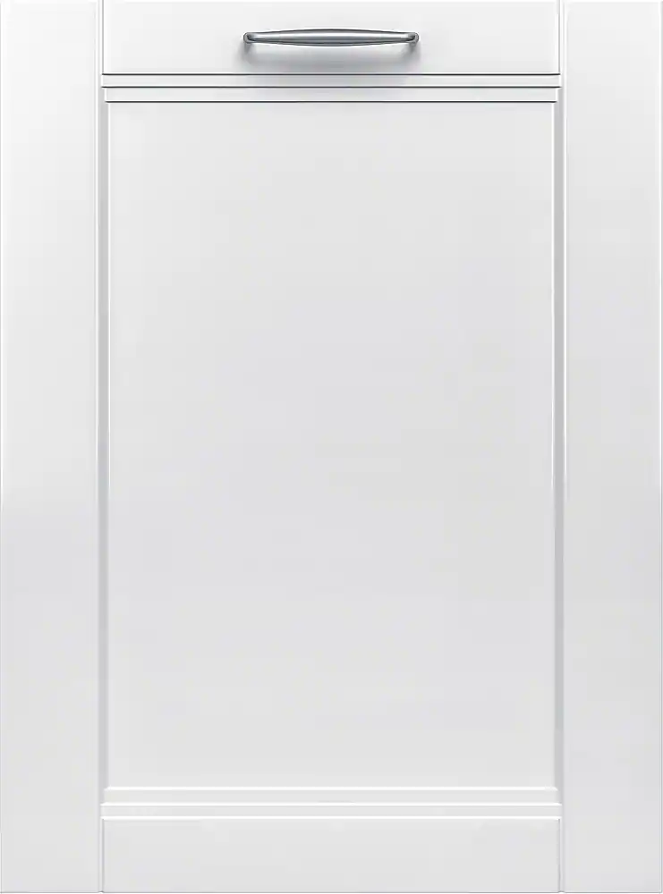 Front. Bosch - Benchmark Series 24" Top Control Smart Built-In Stainless Steel Tub Dishwasher with 3rd Rack and RackMatic, 39 dBA - Custom Panel Ready.